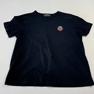 Lauren Ralph Lauren 67 Women’s T-Shirt Yachting Marine Supply Blue Sz L Petite - Picture 1 of 11