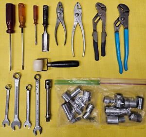 Tool Lot - Pliers, Screwdrivers, Sockets, Etc. Kobalt, Channellock, Etc.