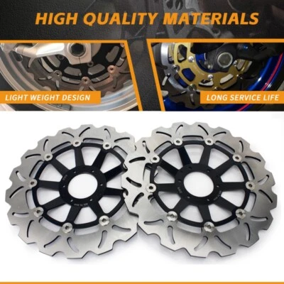 Pair Front Brake discs Rotors for Honda CB 650 R CBR 650 R CB650R 2019-2024 2023 - Image 1 of 4
