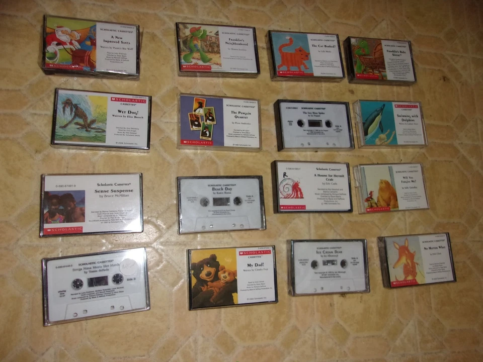 Lot of 16 New & Used Scholastic Inc. Audio Cassette Tapes Kids Reading Lot #3 - Image 1 of 1