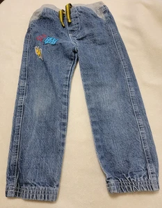 Vintage Size 4T Little Rebels Boys Jeans Rad Dude Stars Lightning Bolt Pockets - Picture 1 of 16