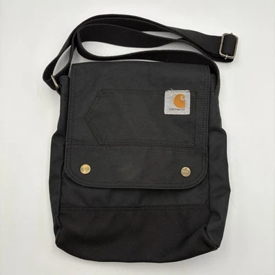 Carhartt Legacy Black Cross Body Rain Defender Carry All Messenger Bag - Image 1 of 4