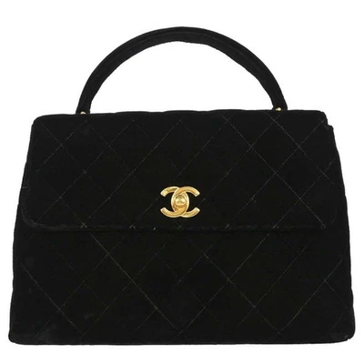 Bolso de mano Chanel de terciopelo negro 134965 Foto 1 de 4
