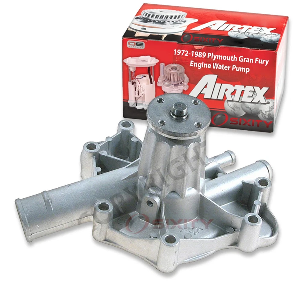 Bomba de agua del motor Airtex para 1972-1989 Plymouth Gran Fury 5,2 L 5,9 L V8 ui Foto 1 de 4