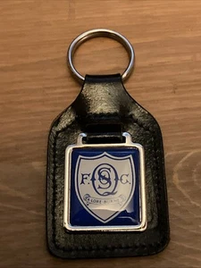 Queen Of The South FC Vintage Mint Condition Black Leather Keyring - Picture 1 of 2