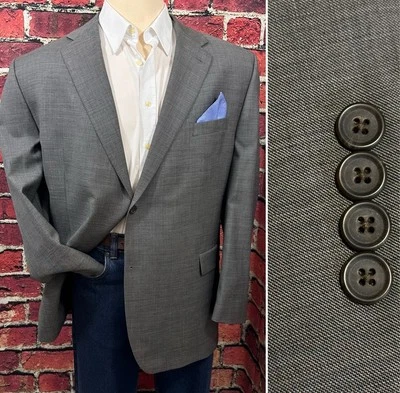 LAUREN RALPH LAUREN MENS BLAZER SIZE 50 GREY SPORT COAT CLASSIC SUIT JACKET - Image 1 of 4