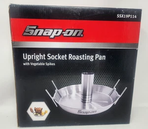SNAP-ON Tools Upright Socket Beer Can Chicken Roasting Pan W/ Veggie Spikes NEW - Picture 1 of 4