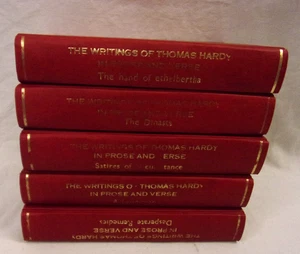 The Writings of Thomas Hardy in Prose & Verse 5 Different Vols Harper & Bros. GC - Foto 1 di 3