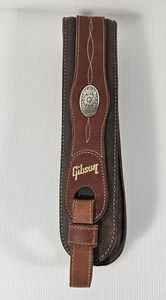Gibson Austin Premium Comfort Leather Guitar Strap,Memory Foam Padded Adjustable - Picture 1 of 7