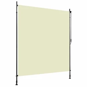 Outdoor Roller Blind Privacy Screen Vertical Patio Sunshade Fabric&Steel vidaXL - Picture 1 of 60