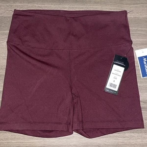 BNWT-Yogalicious Women’s Lux Sz L Spiced Apple 5" Inseam Hi Rise Athletic Shorts - Picture 1 of 7