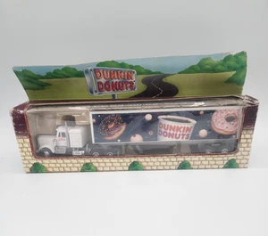Dunkin' Donuts Die Cast Metal Tractor Cab & Trailer 1995 Limited Edition Vtg. - Picture 1 of 12