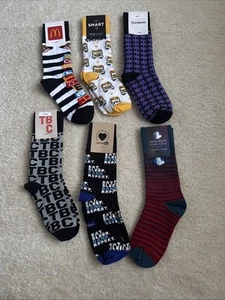 Various Fun Sock Club Socks Colorful Men 7-12 Women 6-11 - Picture 1 of 15