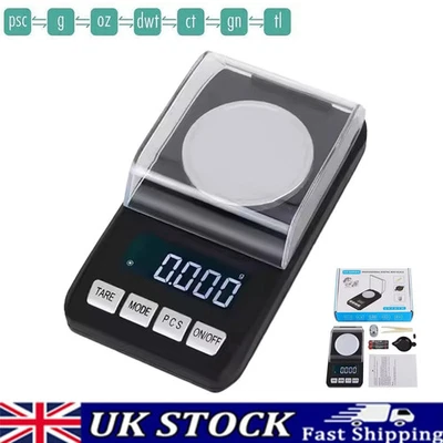 HORNBILL Pocket Digital Scales 0.001g-50g Jewellery Gold Weighing Mini LCD Electronic UK