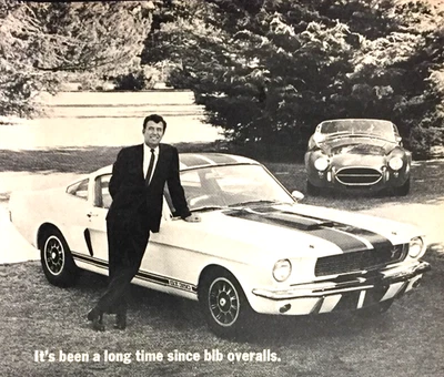 *READY to DISPLAY*1966 Ford Shelby Mustang w/AC Cobra GT 350/500 car ad  print m - Image 1 of 3