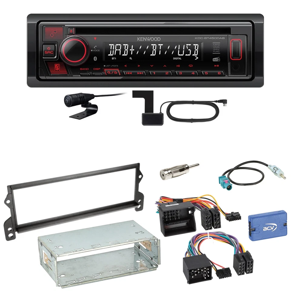 Kenwood KDC-BT450DAB Bluetooth Digitalradio CD Einbauset für MINI R50 R52 R53 - Bild 1 von 1