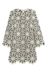 NWT Zimmermann Ottie Lace Embroidered Shift Mini Dress Size 0 AU/4 US - Picture 1 of 11