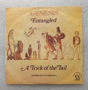 GENESIS Entangled / A Trick Of The Tail – French 7” (45) Single, Promo with p/s - Picture 1 of 4