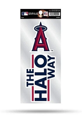 Los Angeles Angels 2-Piece Double Up Die Cut Sticker Decal Sheet, 4x8 Inch - Image 1 of 2