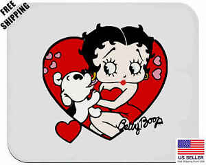 Betty Boop, Classic Cartoon, Birthday, Gift, Mouse Pad, Non-Slip, USA