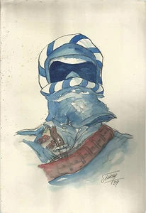 TUAREG_ DISEGNO GIOVANILE (AQUERELLATO) DEL PITTORE FRANCESE ROGER DERIEUX _1939 - Picture 1 of 1