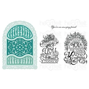 Heartfelt Creations Elegant Gateway - Ornate Flourish Die & Stamp Set Combo - Picture 1 of 3