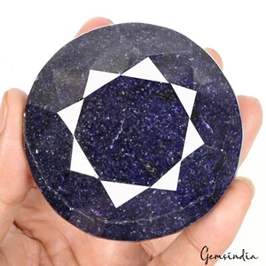 1940 Cts Natural African Blue Sapphire Round Faceted Huge Loose Earth mined Gem - Picture 1 of 8