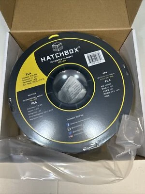 HATCHBOX Metallic Finish PLA 3 mm 3D Printer Filament Color Echtes Yellow NEW - Image 1 of 4