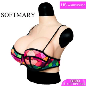 Silicone Breast Forms Breastplate Fake Boobs Enhancer Crossdresser Drag Queen - Picture 1 of 13