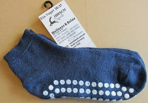 Hirsch Merino Seide Stoppersocke bio Wolle Socken Stopper Schurwolle Yoga ABS - Bild 1 von 4