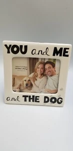 Our Name Is Mud You and Me and the Dog Picture Frame 4x5 Photo - Picture 1 of 12