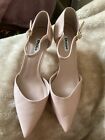 Dune Pink Bar Heels Pointed Toe Shoes Size 8 EU 41 Worn Once