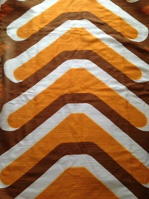 Superbe coupon de tissu vintage années 70 retro  kitch  224 x 176 cm MAI1J - Photo 1/2