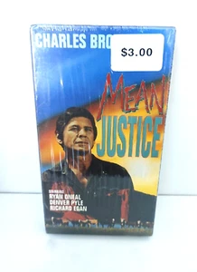 Mean Justice Vhs Tape - B&W Brand New Original Sealed Rare - Picture 1 of 5