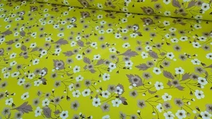 Arabella Floral Green 100% Cotton Flowers Fabric FAT QUARTER HALF METRE, METRE - Picture 1 of 1