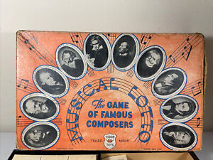 1936 Tudor Toys The Game of Famous Composers Musical Lotto Complete