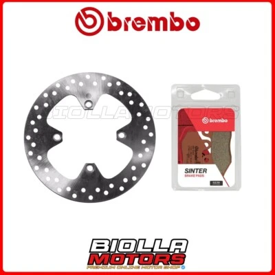 KIT PASTIGLIE + DISCO BREMBO TRIUMPH THRUXTON EFI 865 2010 POSTERIORE [SD - Fiss Foto 1 de 4