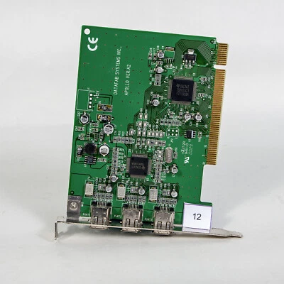 Vintage Datafab System Apollo Ver:A2 3-Port Firewire Pci Card - Image 1 of 3