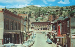 Central City CO Main Street Storefronts Old Mining Area, Postcard - Afbeelding 1 van 2