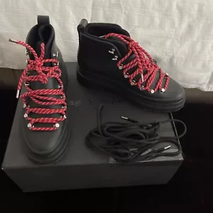 Rag & Bone schwarzer Kompass Regenboot Regen Wanderstiefel Stiefel 36 Neu im Karton - Bild 1 von 8