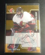 2002-03 In the Game Be A Player, Signature Series GOLD, Jani Hurme, Autograph