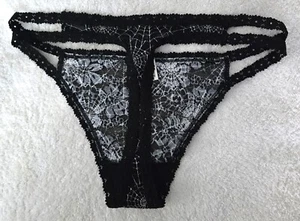 Victoria’s Secret PINK Limited Edition BLING Wink Strappy Thong Panty PINK - M - Picture 1 of 2