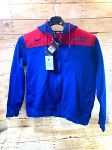 NIKE CHICAGO CUBS MLB LS HOODIE JACKE HERREN L EINSCHUBTASCHEN BLAU NEU DEFEKT $90 - Bild 1 von 15