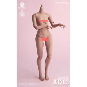 Worldbox AT203 1/6 Scale FemaleBase Body version Thigh Suntan Skin Tone Figures