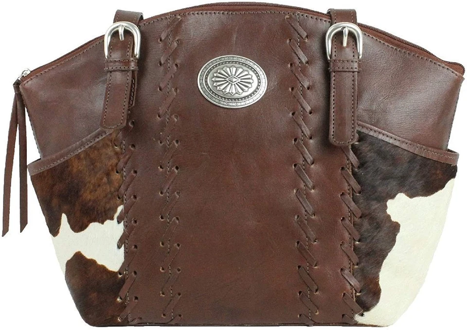 Bolsa tote American West Pendleton couro pônei balde marrom 4385263 - Imagem 1 de 1