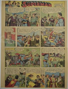 SUPERMAN SUNDAY COMIC STRIP #534 Jan 22, 1950 DC Tabloid Page Size Wayne Boring - Picture 1 of 1