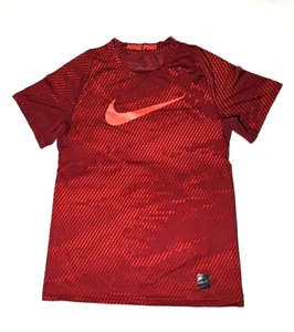 Boys Nike Pro Logo Youth Boys Dri fit Red T Shirt Top Size XL - Picture 1 of 15