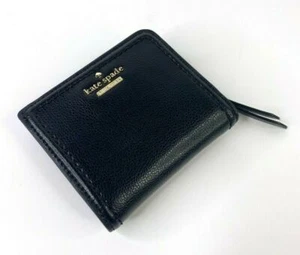 Kate Spade Patterson Drive Wallet Bi-fold Small Zip Leather Coin Purse Black NEW - Picture 1 of 7