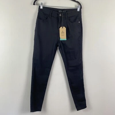 Prana Oday Skinny Jeans Size 6/28 Short Inseam Black Organic Cotton - Image 1 of 4