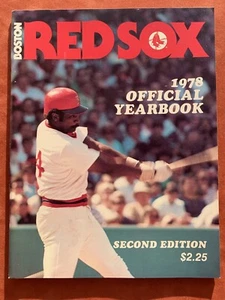 Original 1978 Boston Red Sox Official Baseball Yearbook 2nd Edition Jim Rice NM - Picture 1 of 8